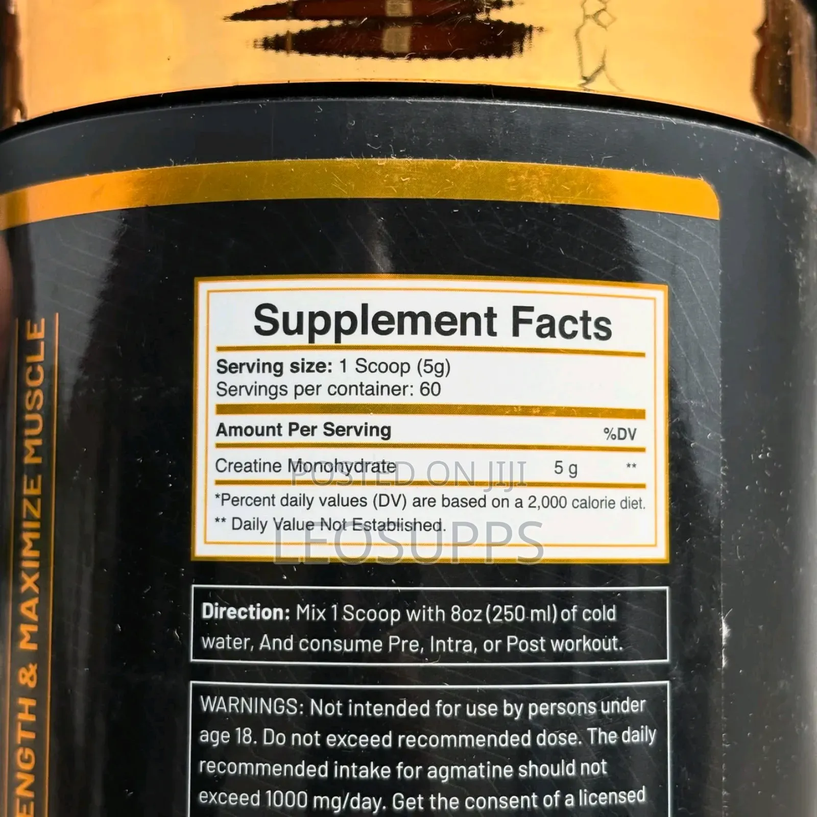 Muscle Builder (Mb) Gold Creatine Monohydrate 5grams 60 Servings