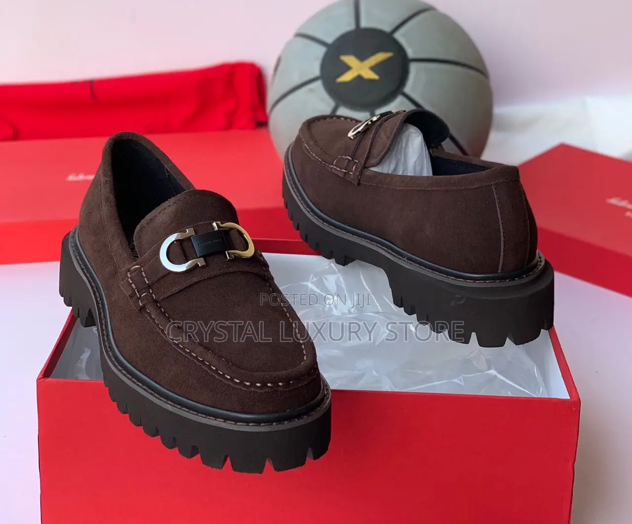 Salvatore Ferragamo Quality Luxury Men Cooperate Shoe