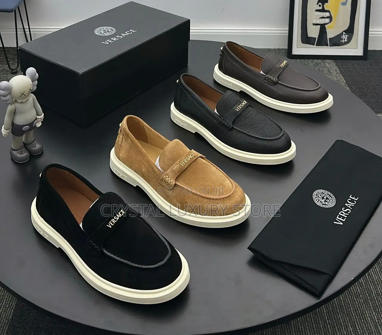 Versace Quality Luxury Men Genuine Leather Sneakers