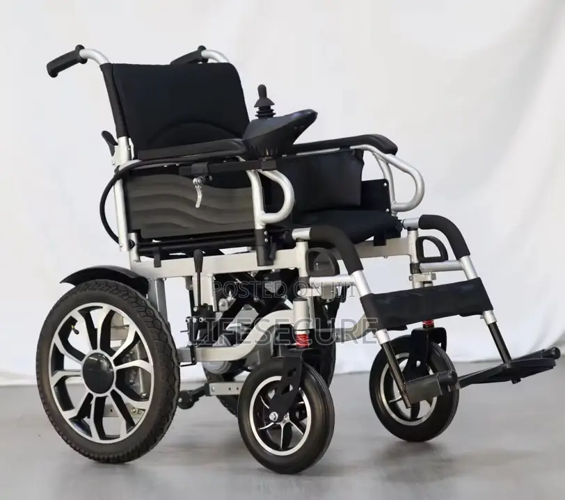 Electric Wheelchair (With Sturdy Aluminum Frame, Shock Absorbers)