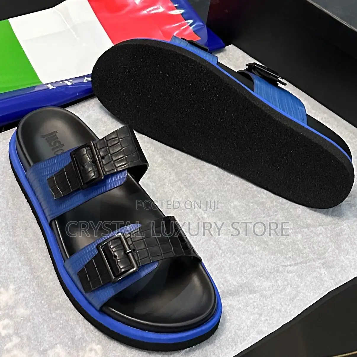 Cavalli Quality Luxury Men Italian Sandals
