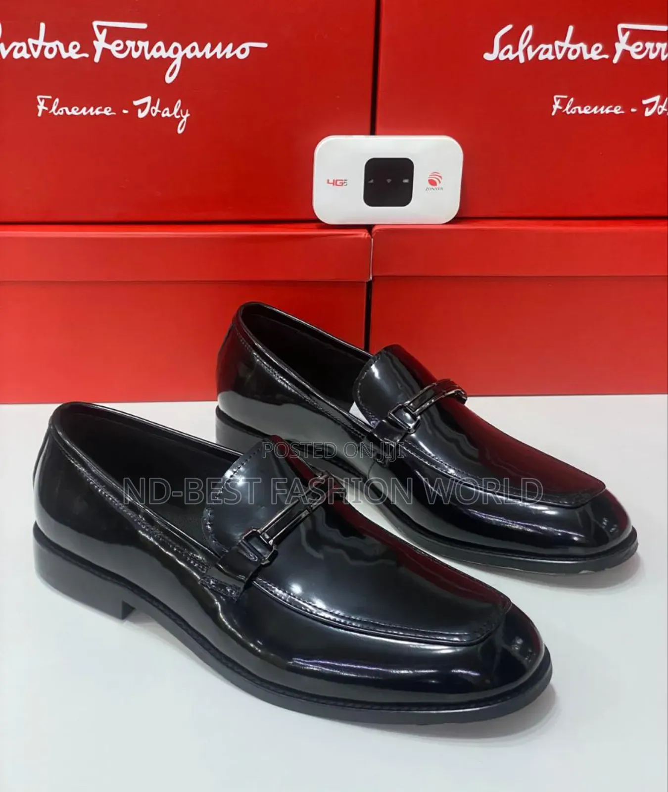 Ferragamo Black Flat Shoes
