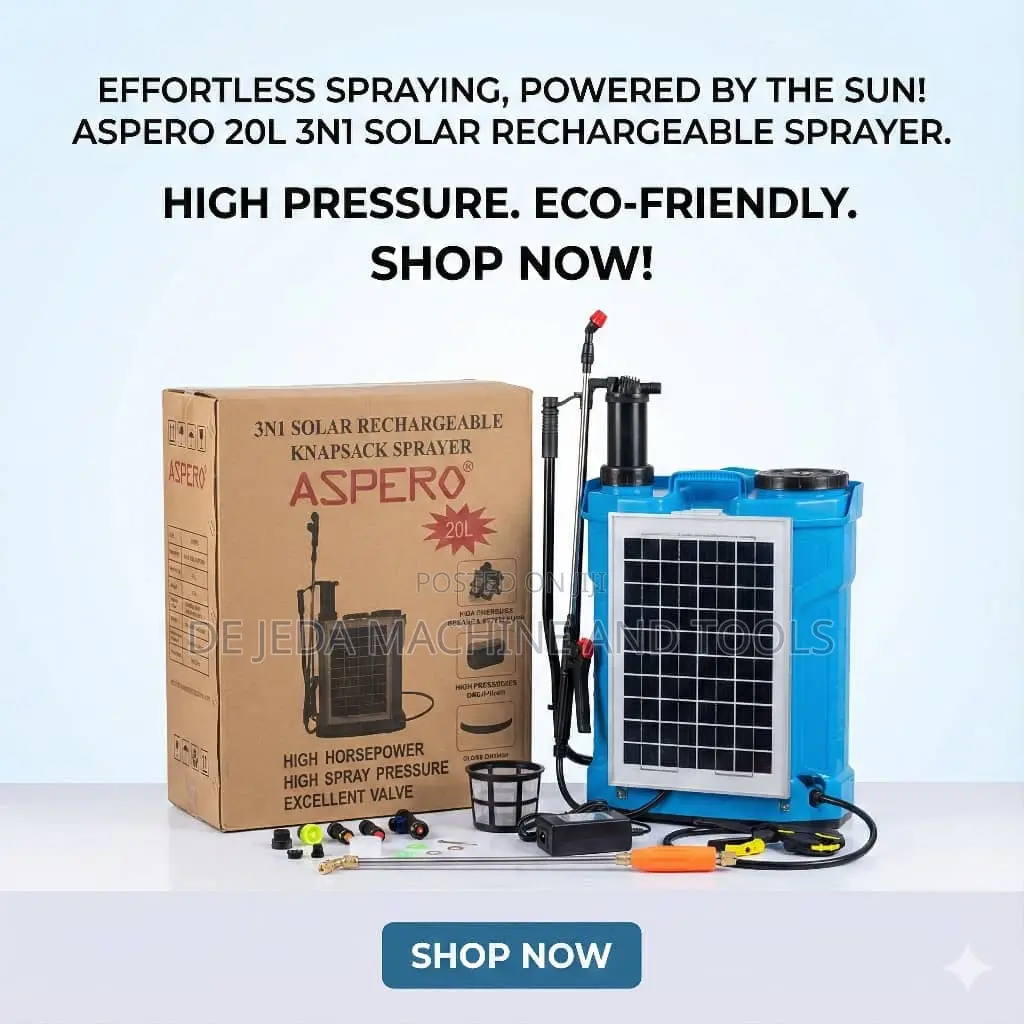 3n1 Solar Rechargeable Knapsack Sprayer