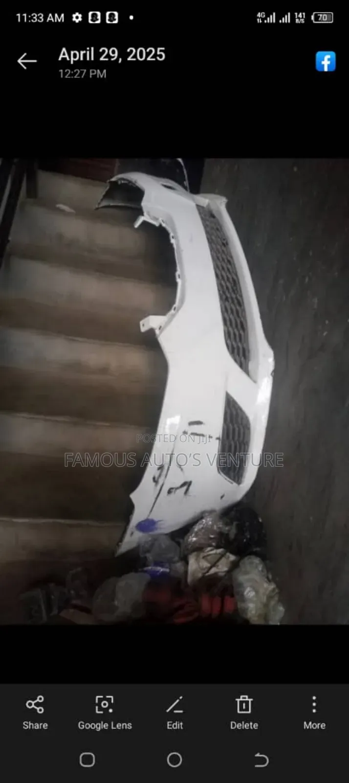 Bumper Nissan Sentra 2014-2019