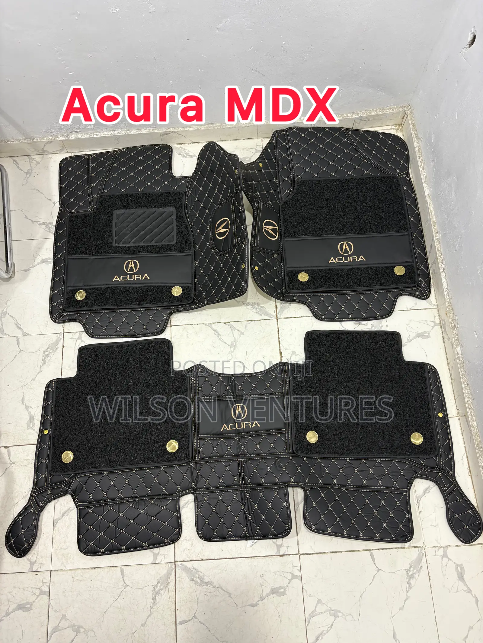 Acura Mdx Leather Double Layer Foot Mat