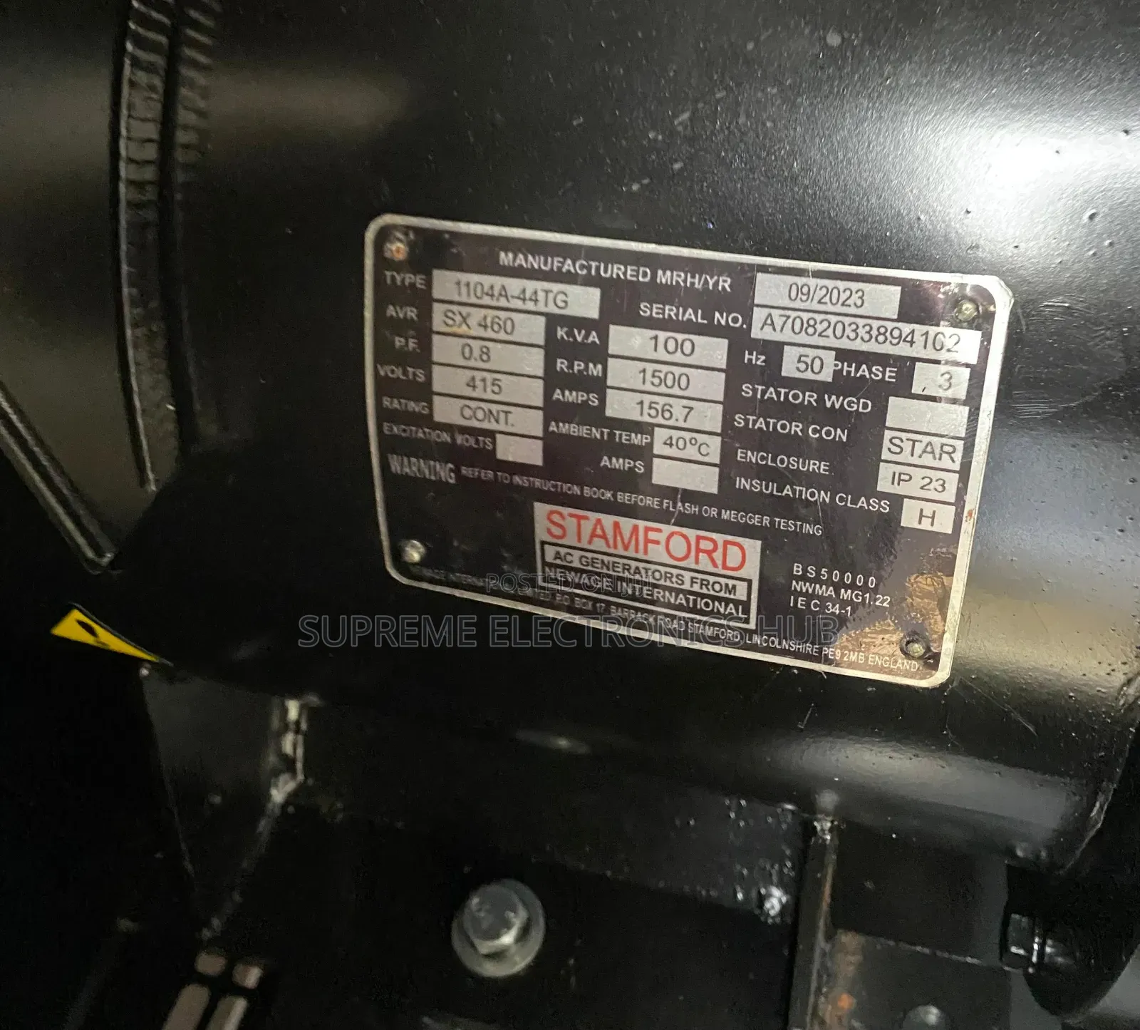 Best Selling Sp-100kva Capacity Perkins Diesel Generator [Low Noise]