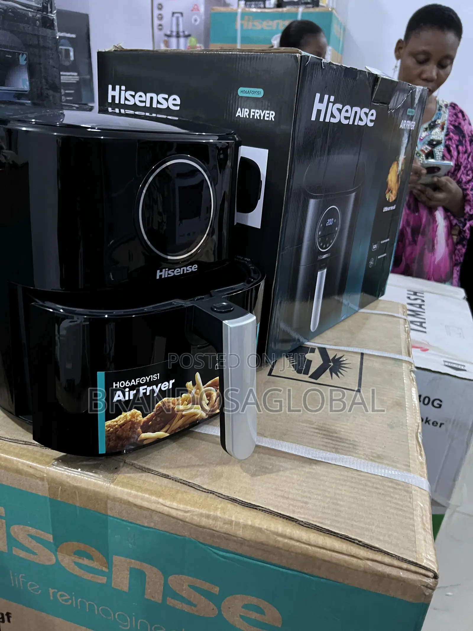 Hisense 5.2l Rapid Crisp Air Fryer Model H06afgy1s1