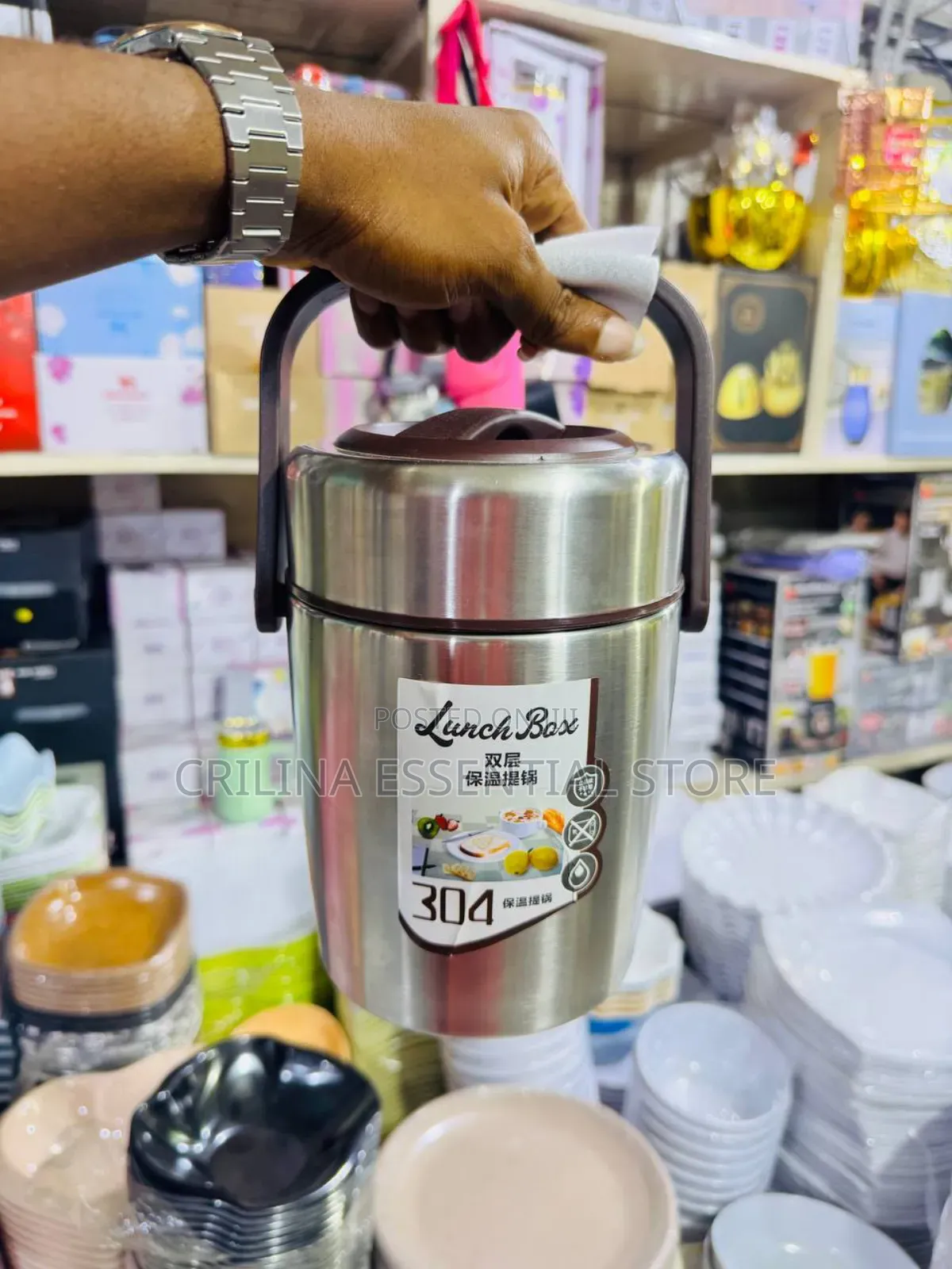 2 Litres High Quality Food Flask Keeps Hot 12hours Guaranteed