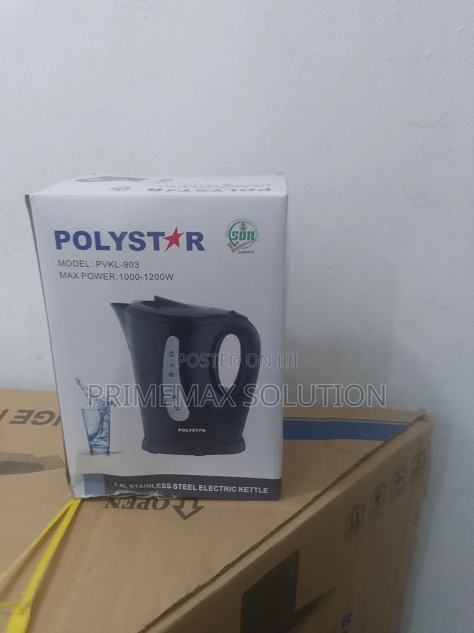 Polystar PVKL-903 Kettle: 1.8l Capacity With Full Copper Cable