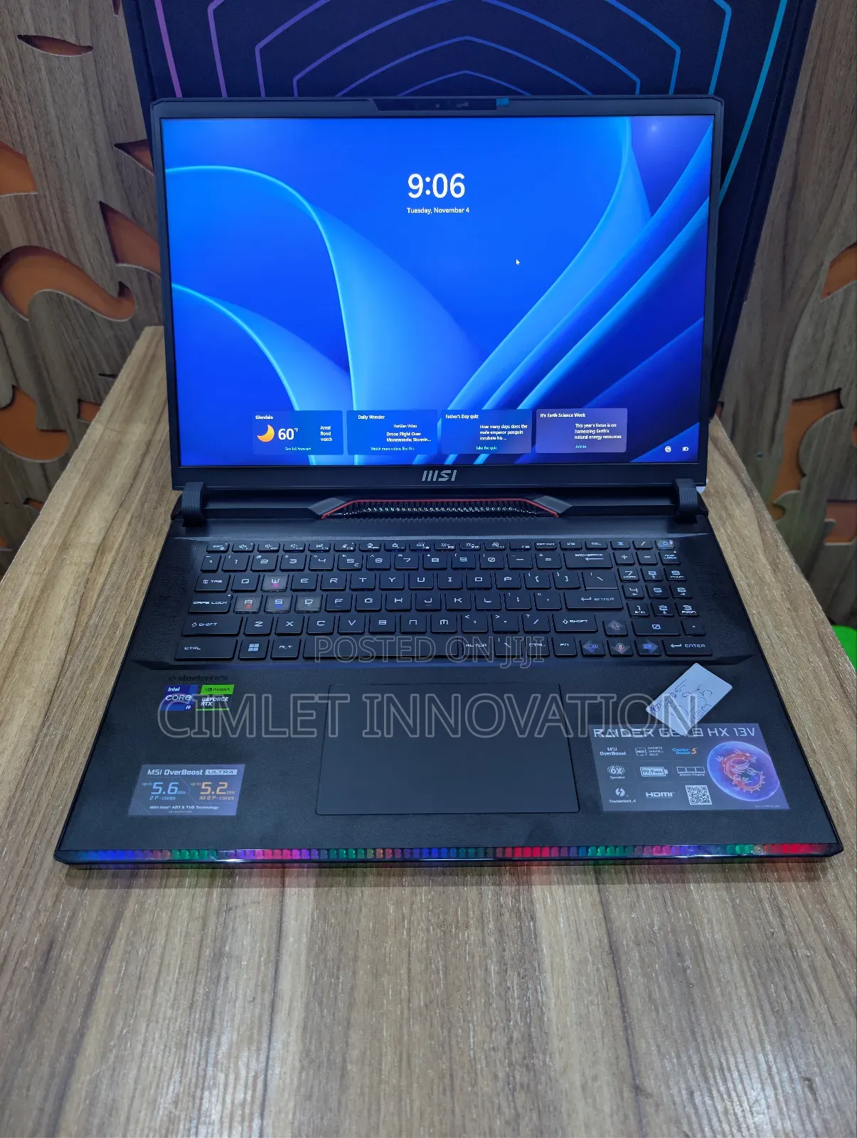 Laptop MSI Raider GE78HX 32GB Intel Core i9 SSD 2T