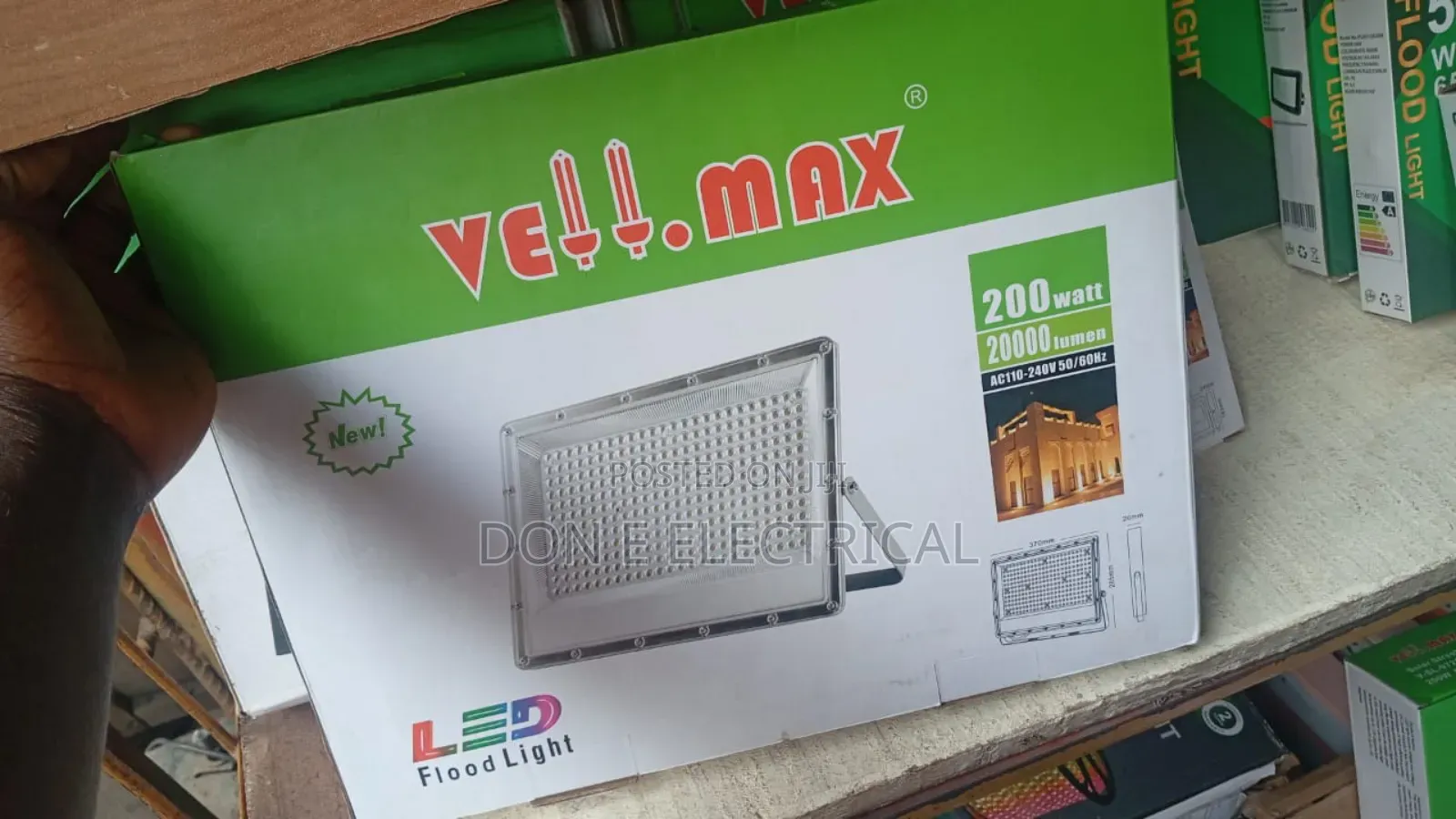 200watt Flood Light Warm White Vellmax