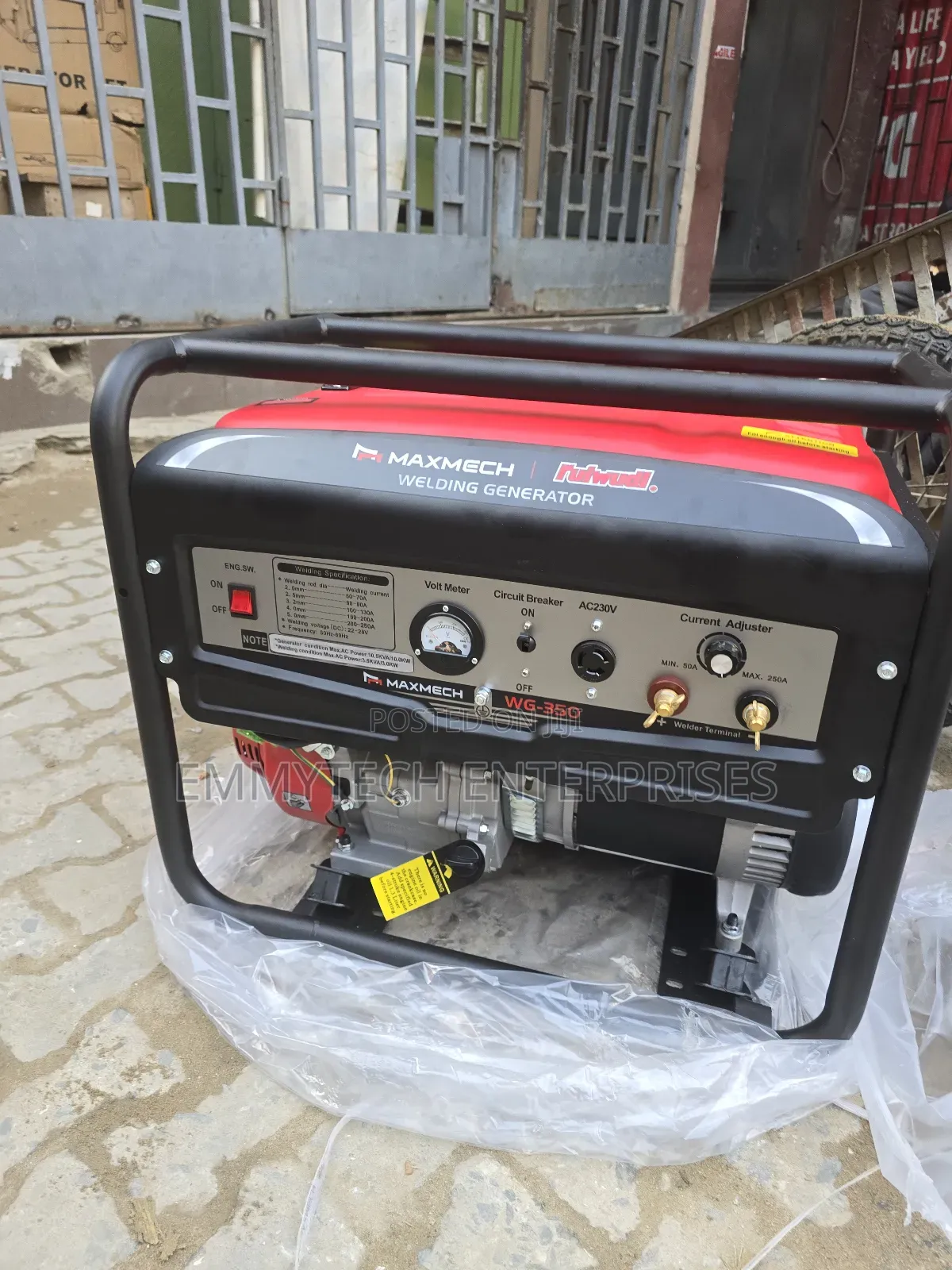Maxmech Welding Machine Petrol Gen Model Wg-350 100% Copper Coil 10kva