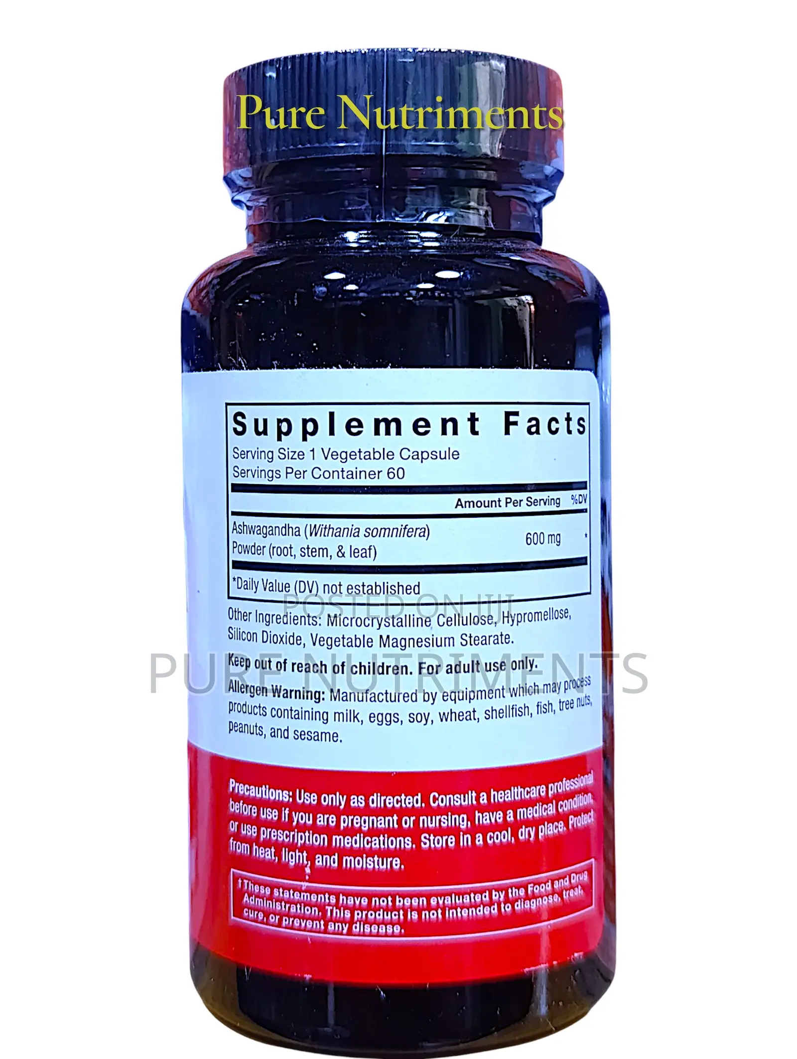 Force Factor Ashwagandha 600mg 60 Capsules – Stress Mood Support