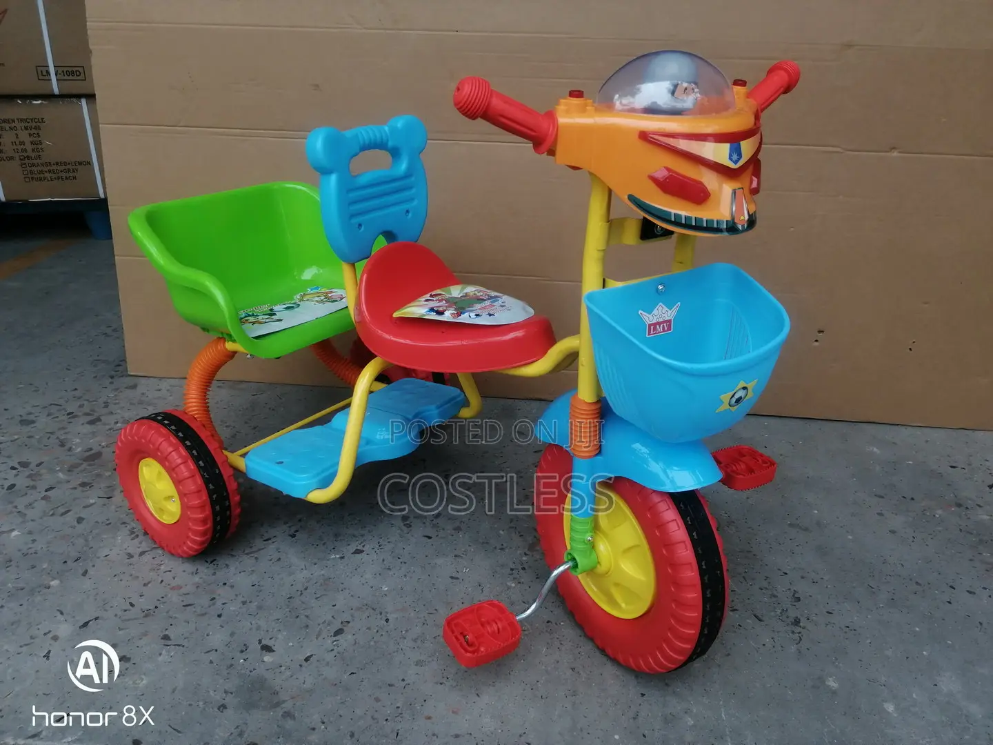 Children's Tricycle With a Carrier