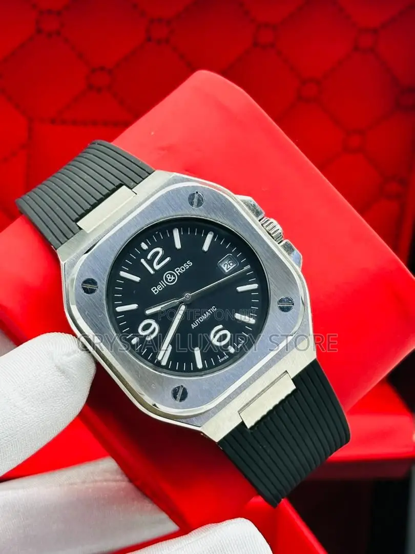 Bell Rose Quality Luxury Men Chain Strap Wristwatch