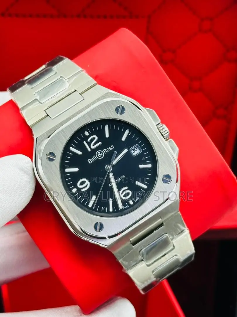 Bell Rose Quality Luxury Men Chain Strap Wristwatch