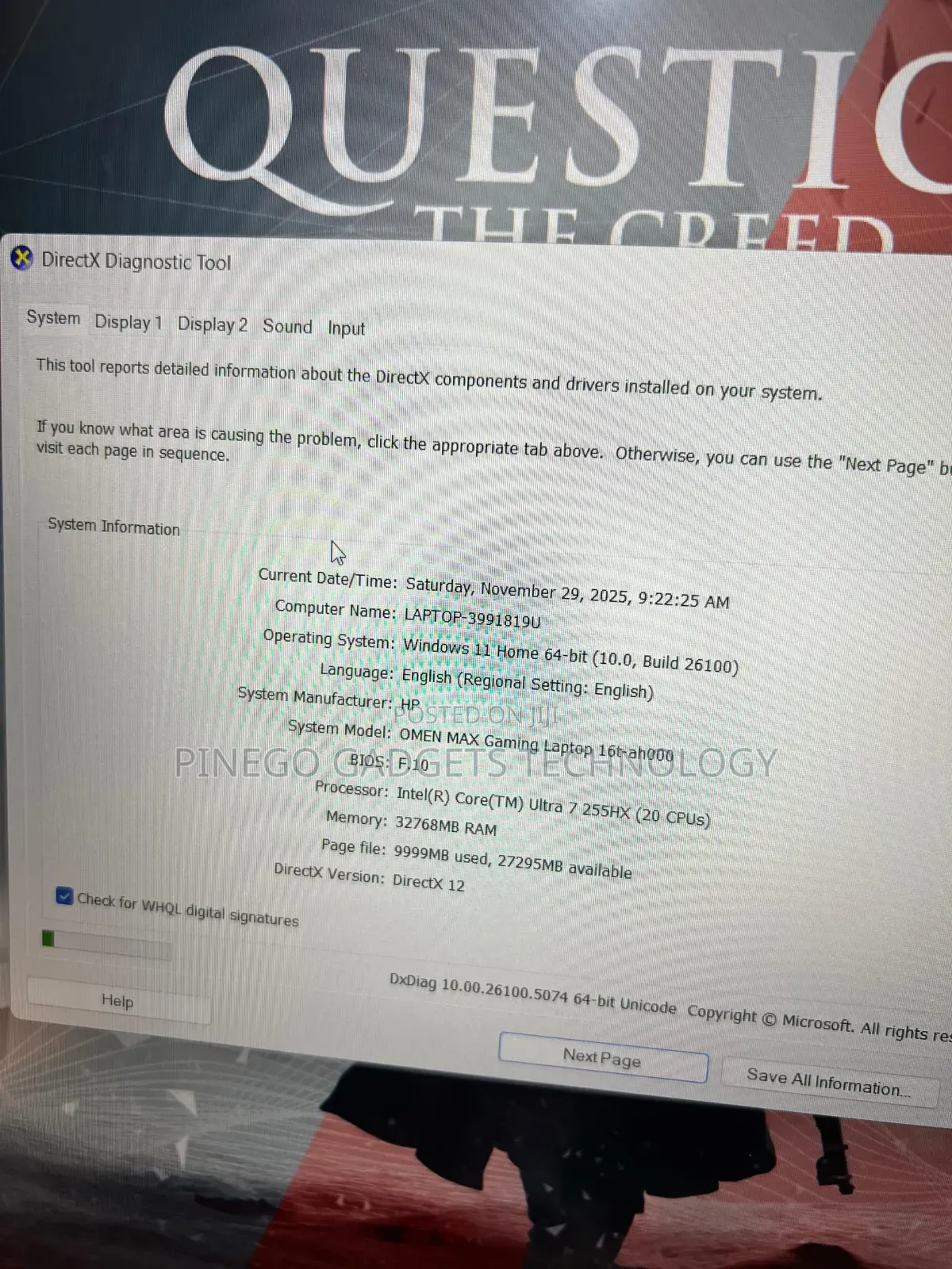 Laptop HP Omen Max 16 32GB Intel Core Ultra 7 SSD 1T
