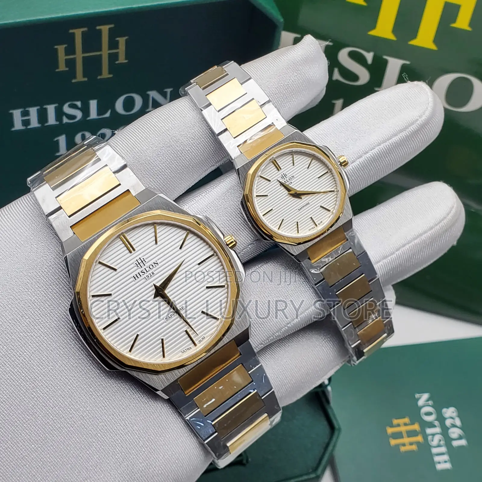 Hilson Quality Luxury Men Chain Strap Wristwatch