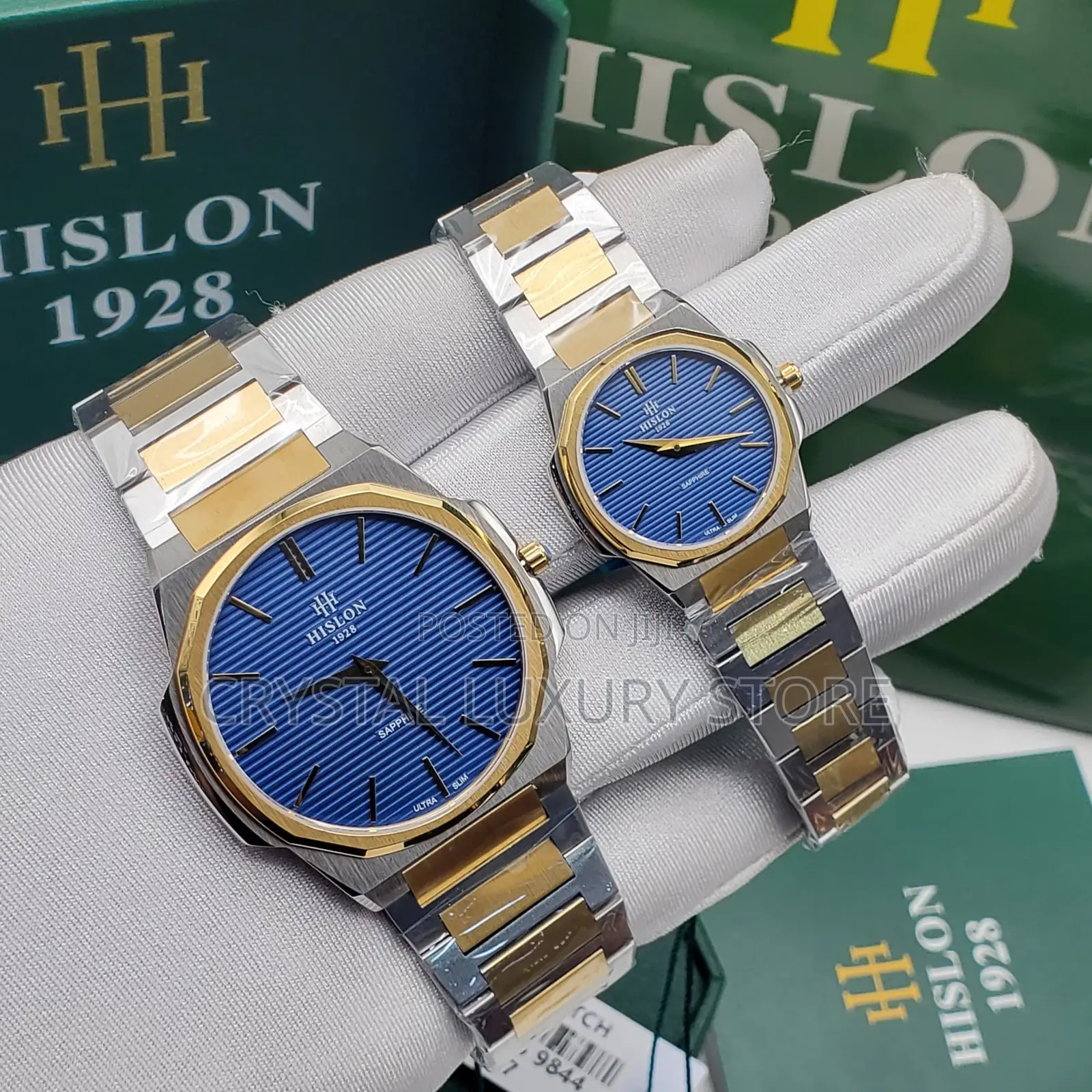 Hilson Quality Luxury Men Chain Strap Wristwatch