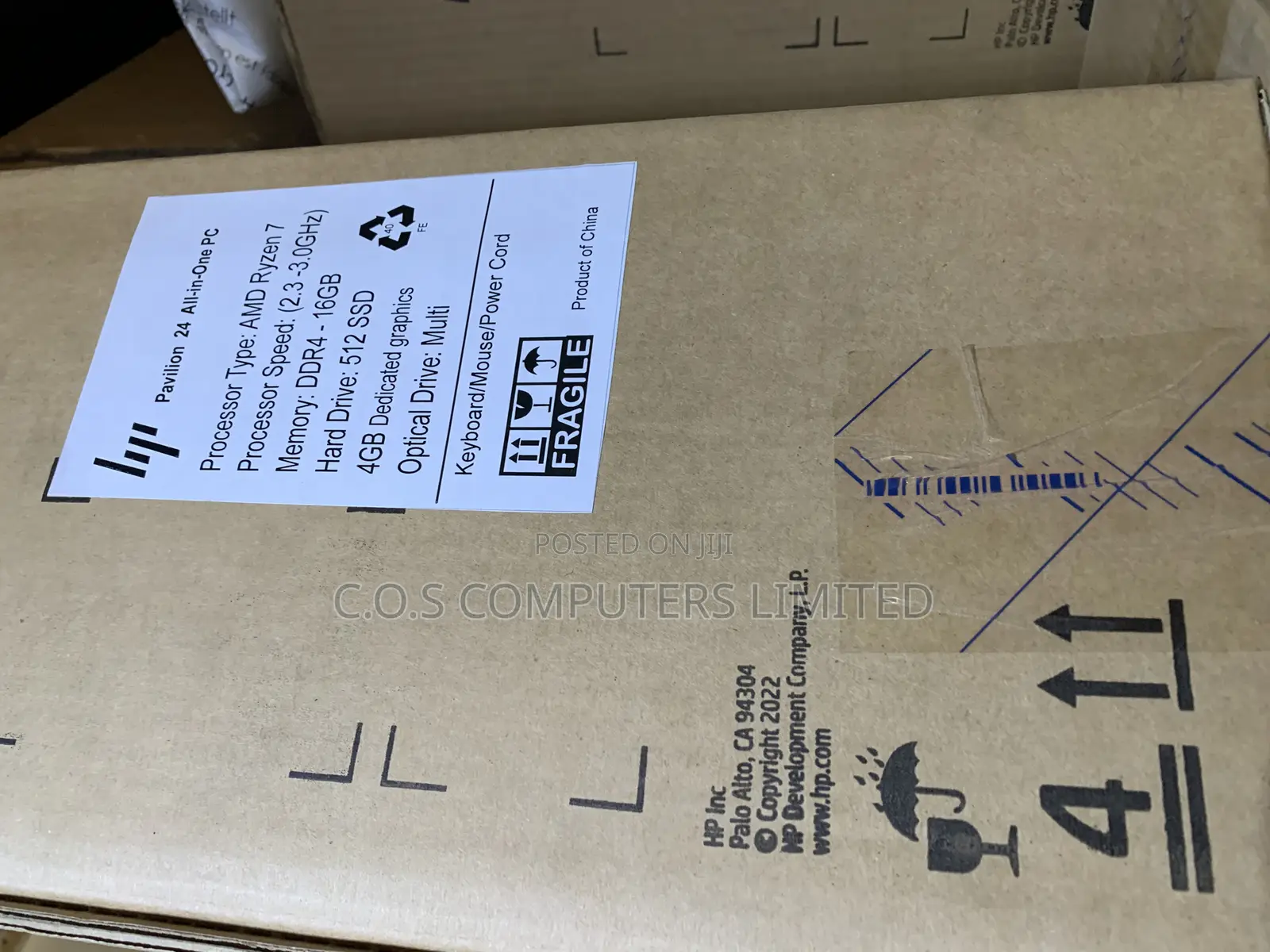 New Desktop Computer HP Pavilion 24 16GB AMD Ryzen 7 SSD 512GB