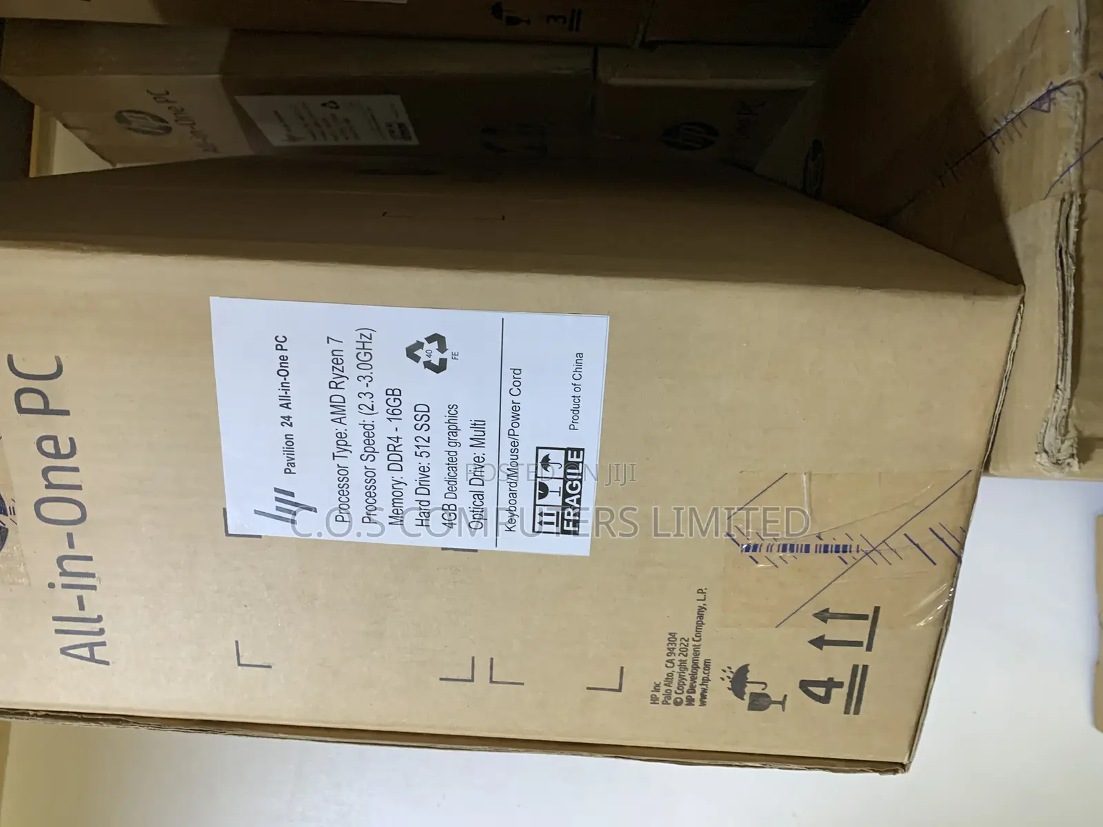 New Desktop Computer HP Pavilion 24 16GB AMD Ryzen 7 SSD 512GB