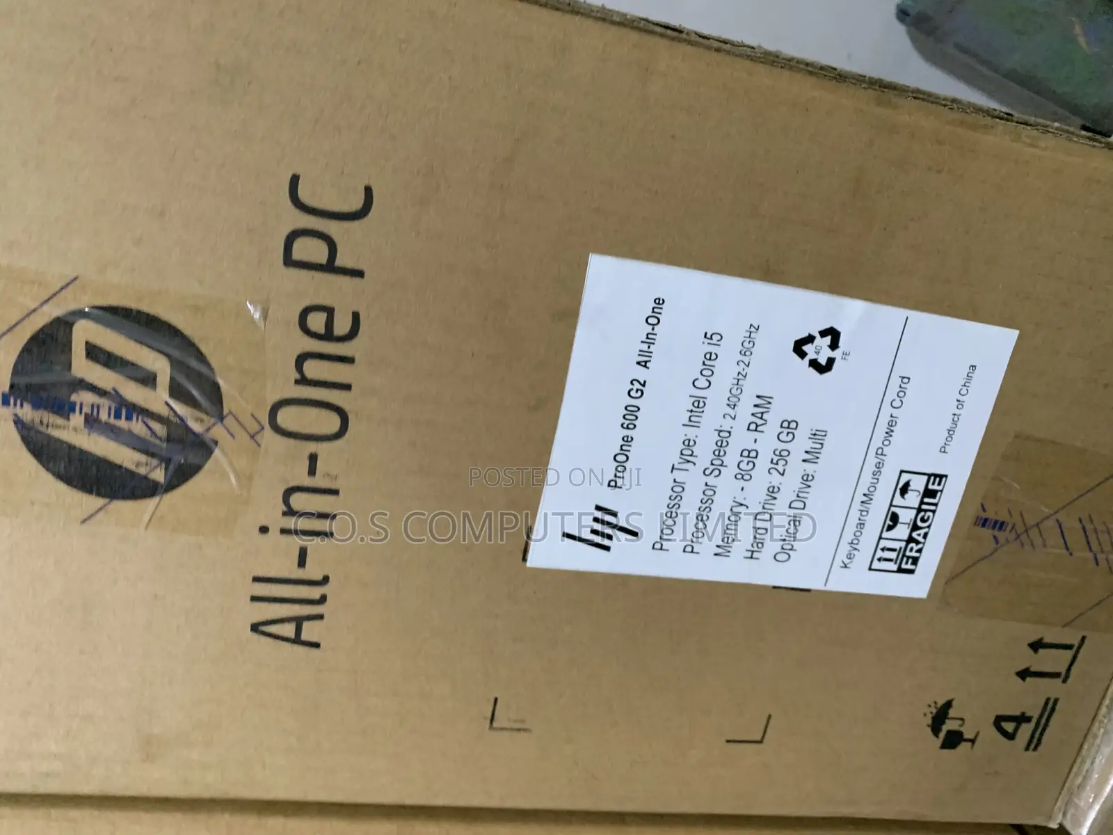 New Desktop Computer HP ProOne 600 8GB Intel Core i5 SSD 256GB