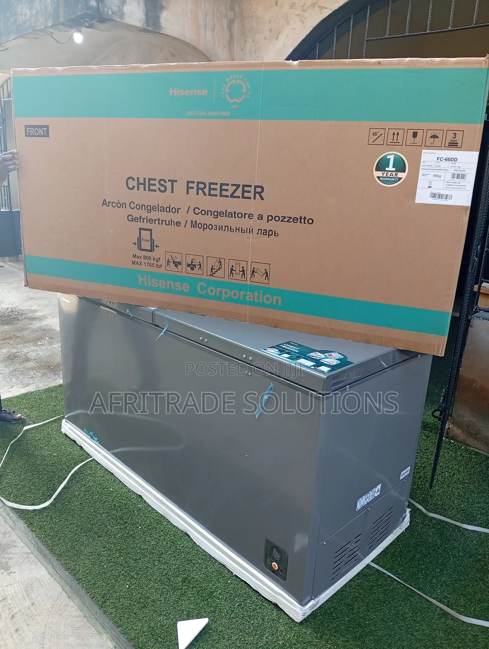 Hisense Fc-66dd 500l Freezer – Double Door Storage