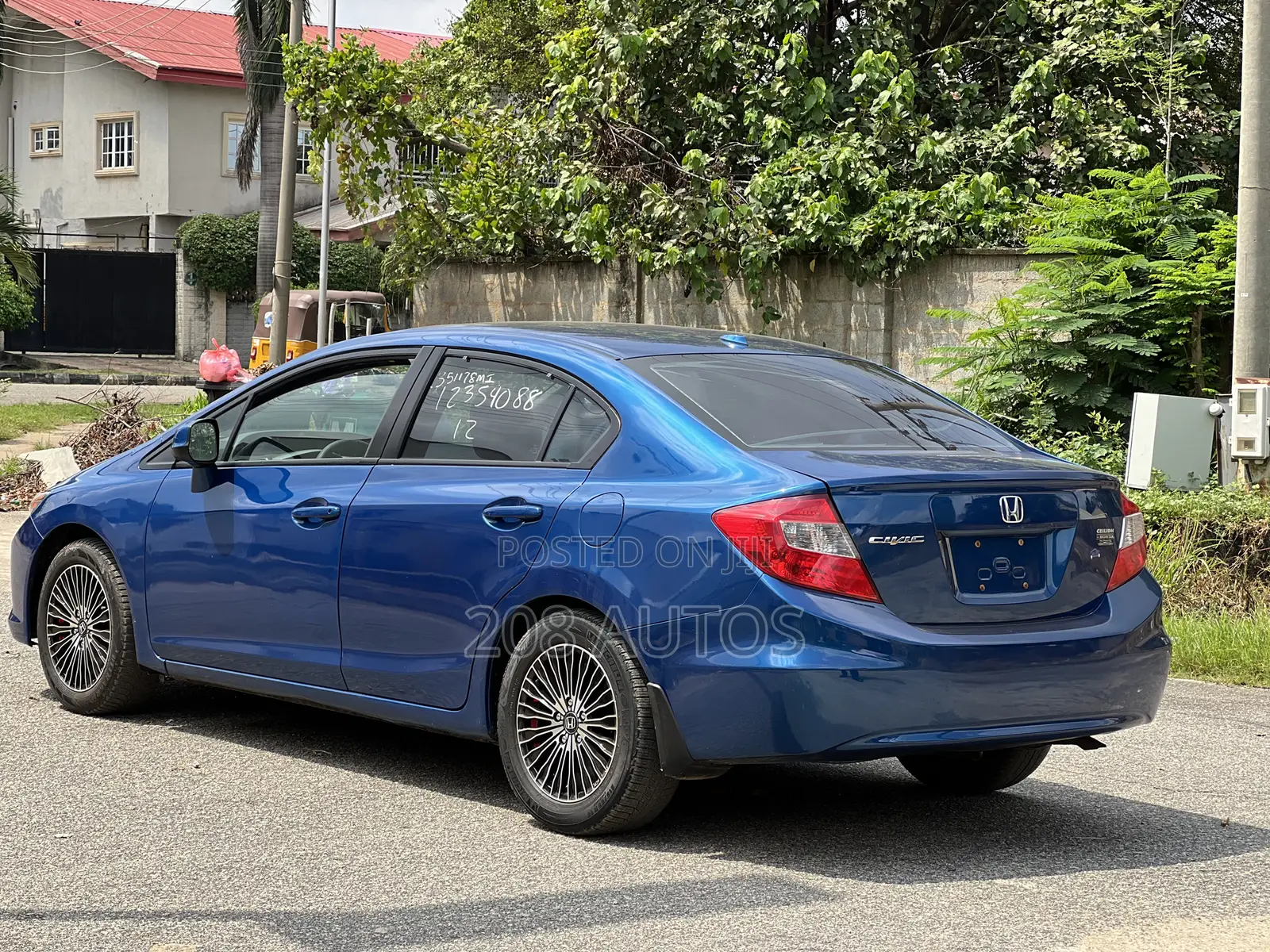 Honda Civic EX Sedan 2012 Blue
