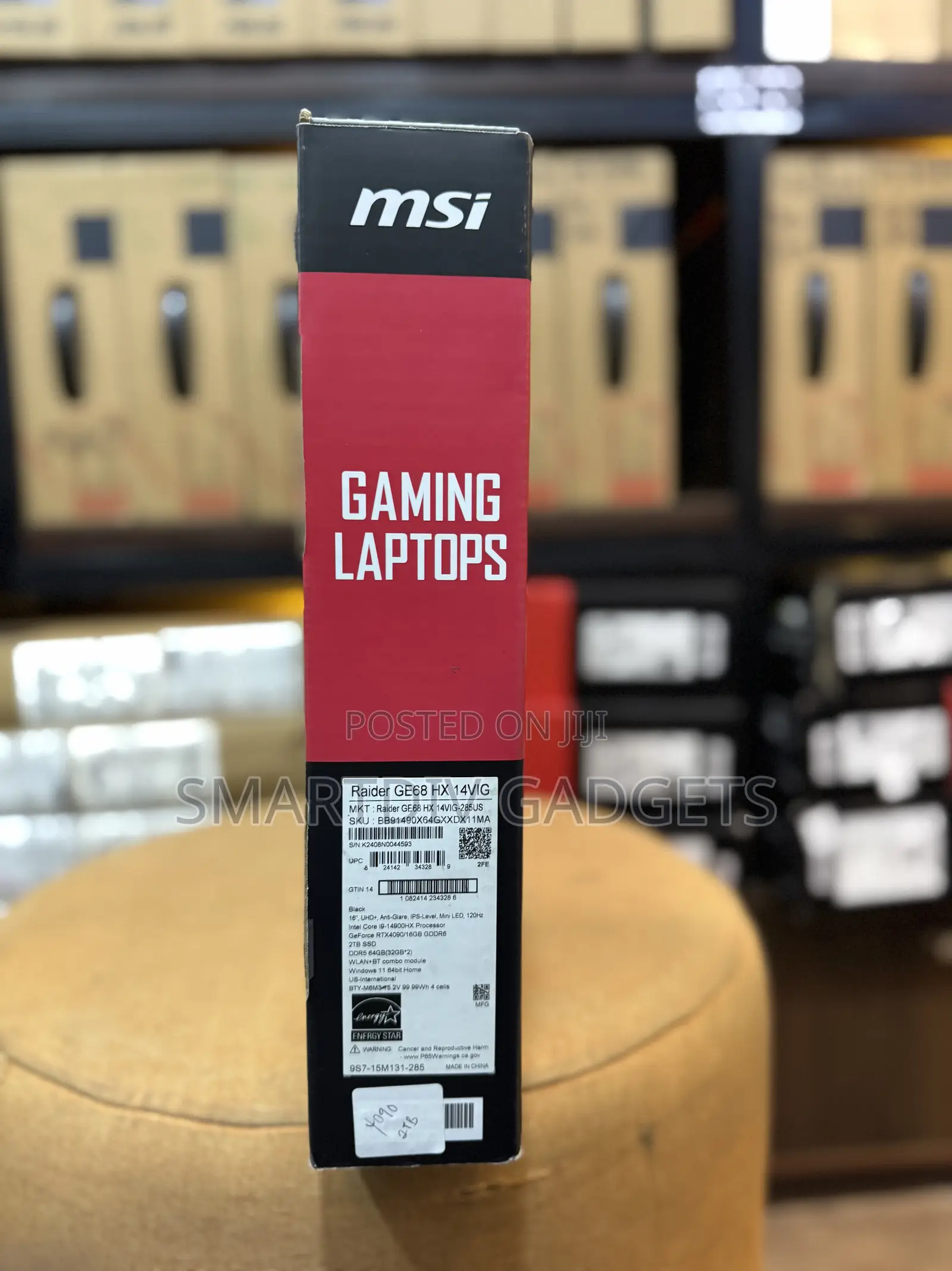 New Laptop MSI Raider GE68HX 13vi-202us 64GB Intel Core I9 SSD 2T