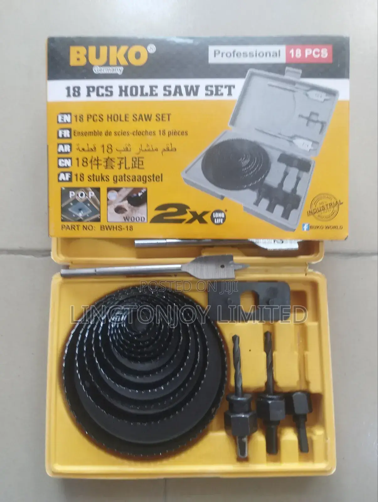 18 PCS Pop Cutter/Hole Saw Set