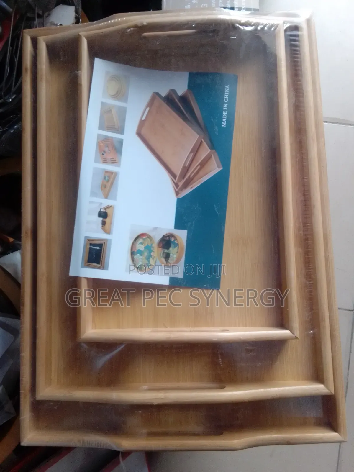 3 in 1 Wooden Tray