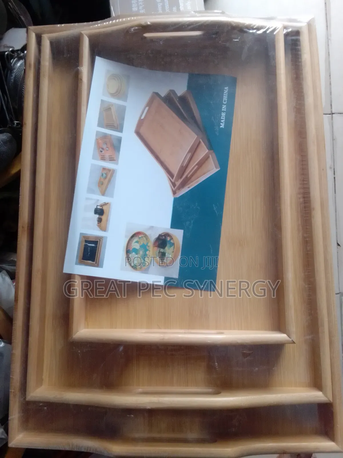 3 in 1 Wooden Tray