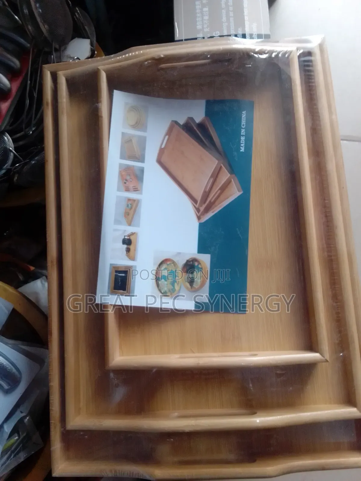 3 in 1 Wooden Tray