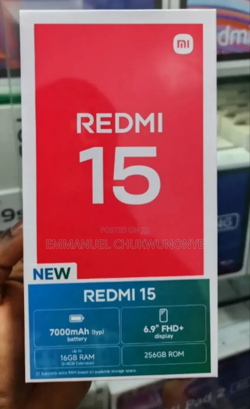 New Xiaomi Redmi 15 256 GB Black