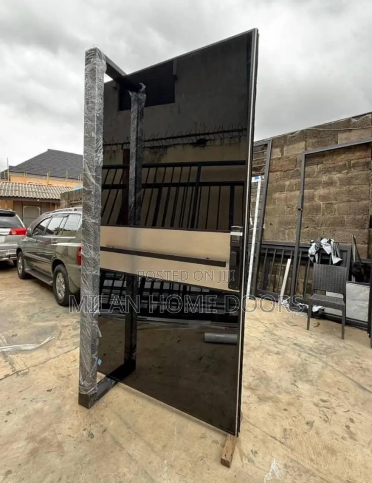 4ft By 8ft Pivot Security Door With Smart Lock (Nigerian Made)