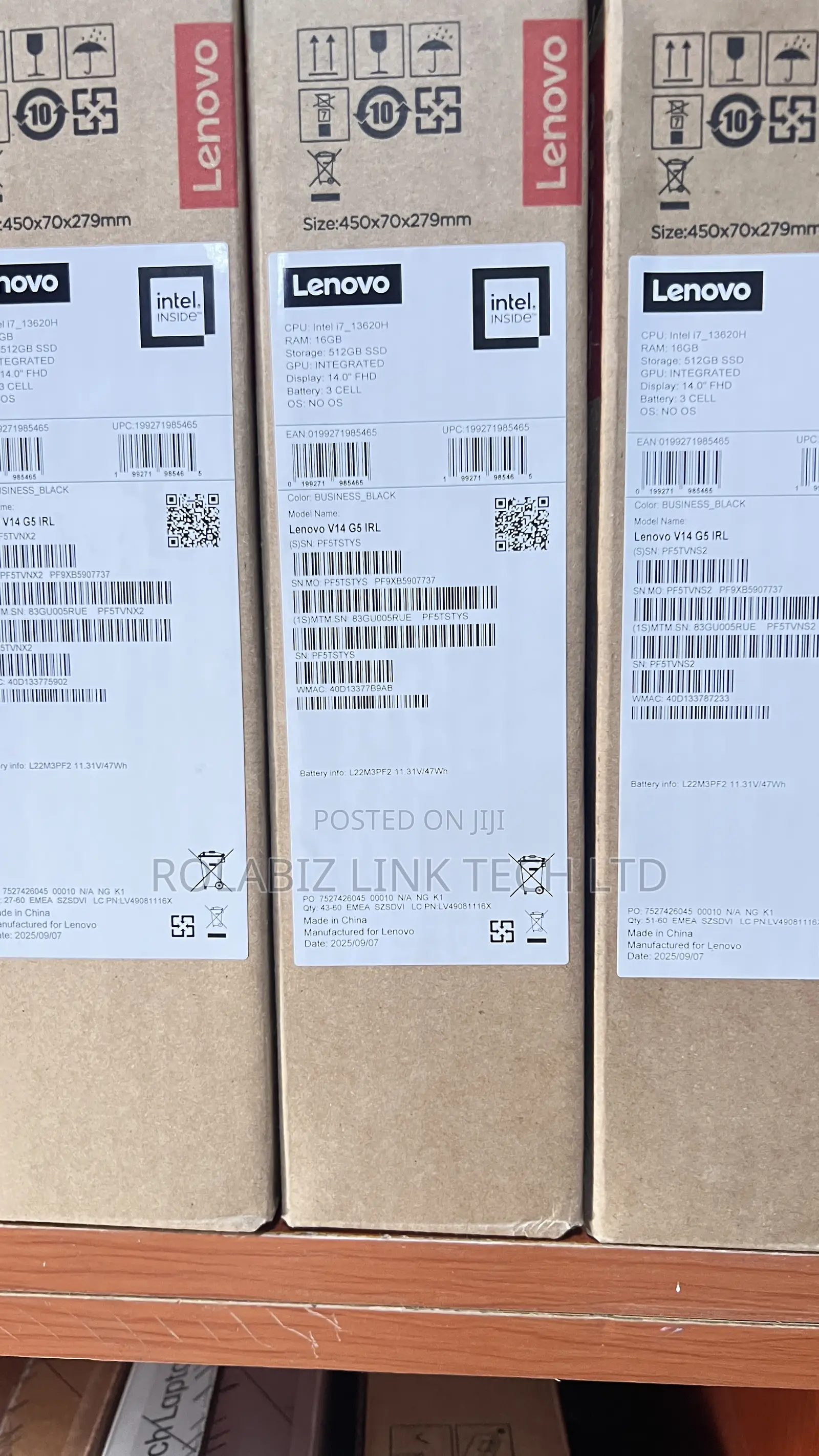 New Laptop Lenovo V14 G4 IRU 16GB Intel Core I7 SSD 512GB