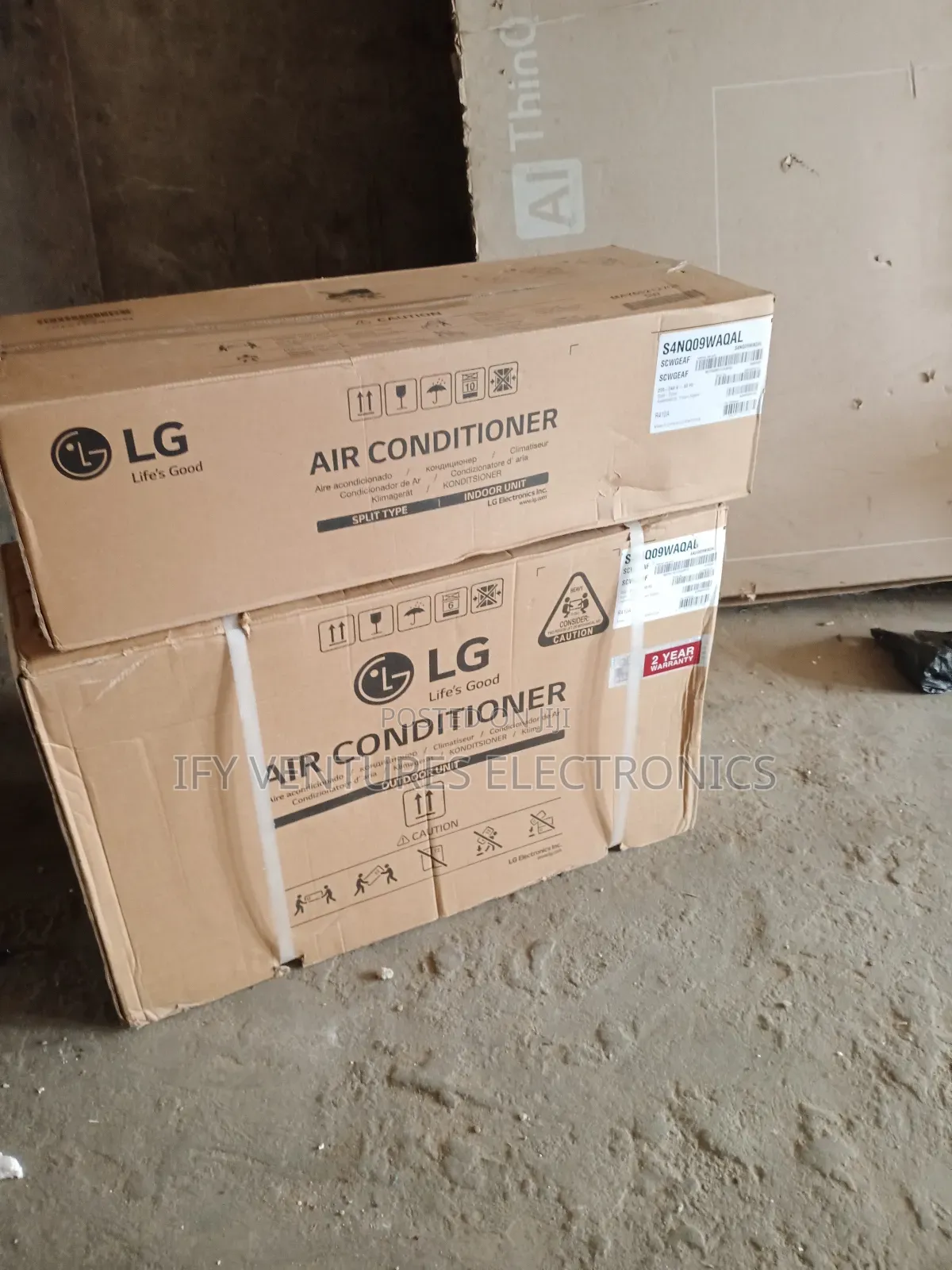1hp Lg Dual Inverter Ac, Split Unit, 2 Years Warranty. Original Copper