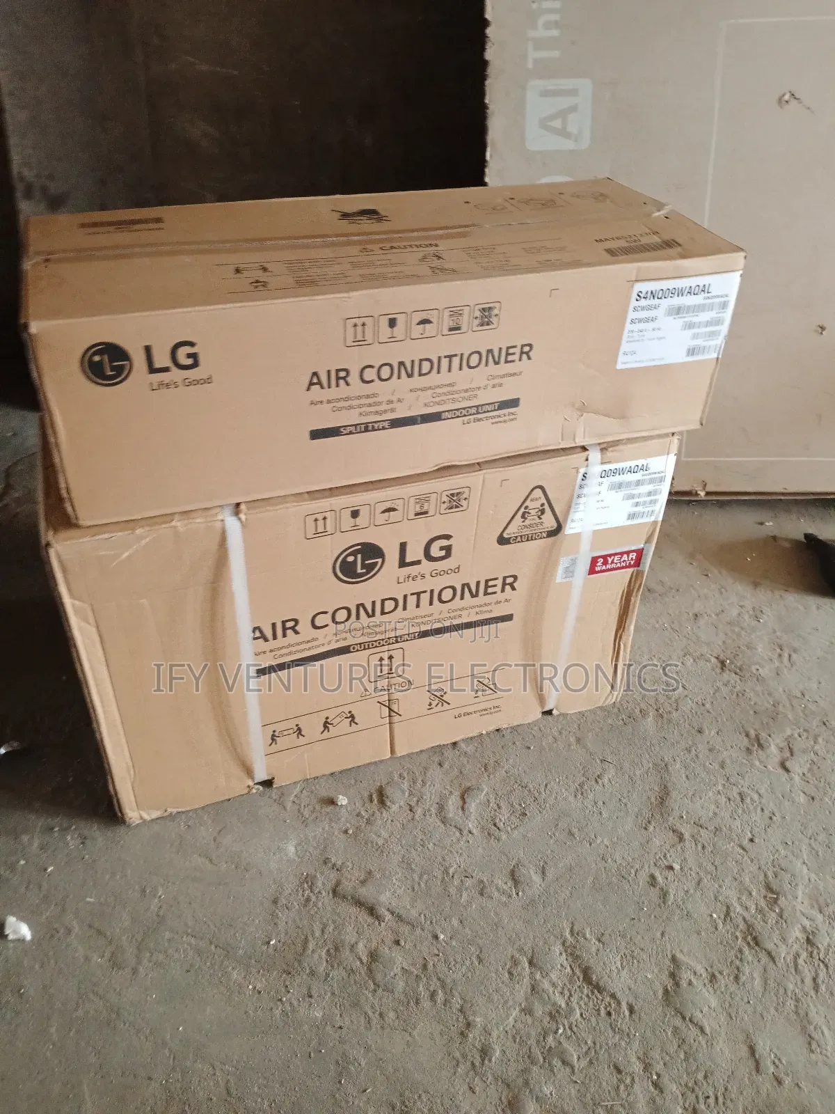 1hp Lg Dual Inverter Ac, Split Unit, 2 Years Warranty. Original Copper