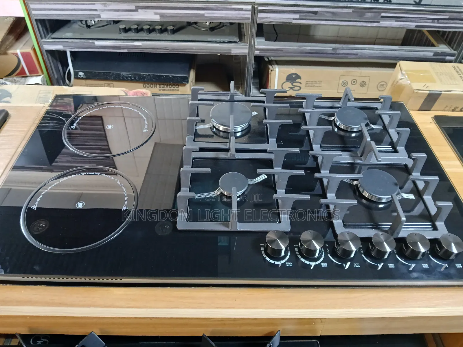 Gs Luxury 4 Gas 2 Electric Inbuilt Cooker 60x90cm.