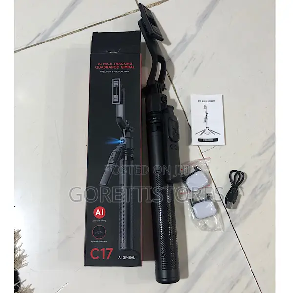 C17 Ai Face Tracking Quadrapod Gimbal Selfie Stick