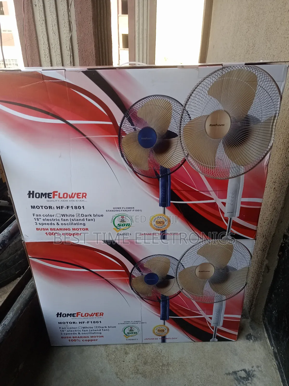 18" Home Flower Electrical Stand Fan