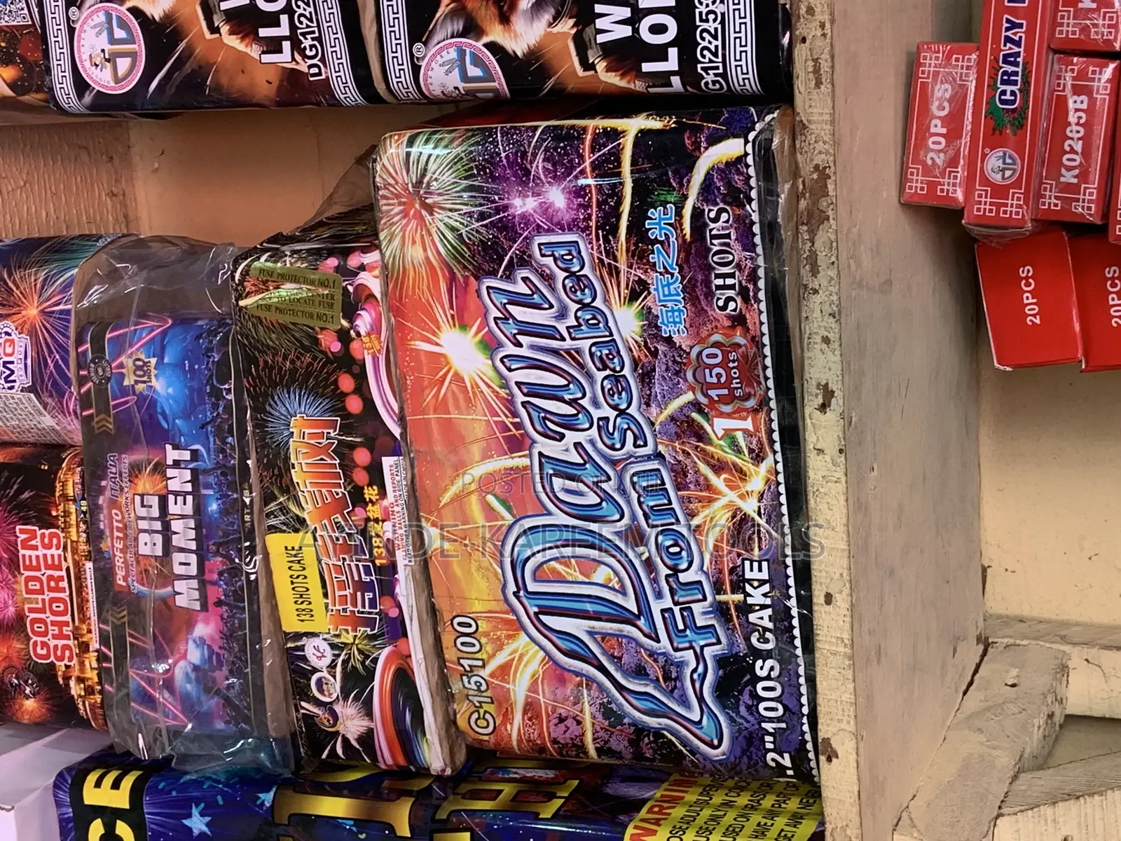 100shot Fireworks Knockout Banga(Dawn From Seabed)