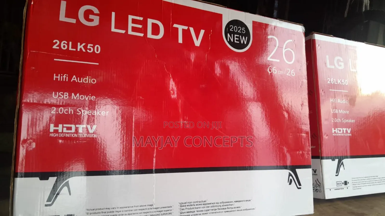 Lg 26" Led Tv- High Definition Tv and Low Watts Consumption for Solar