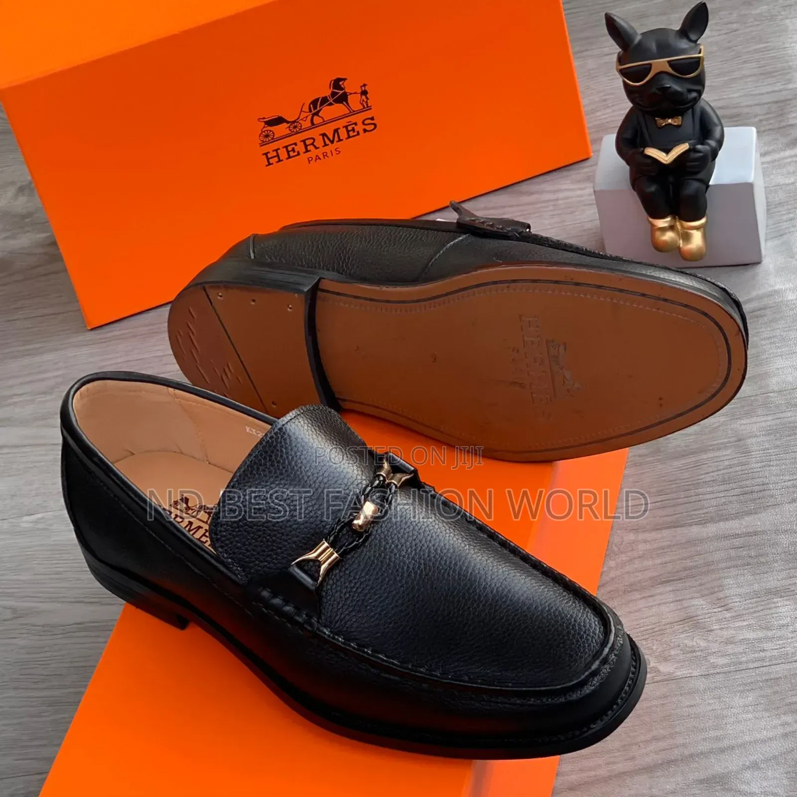 Flat Leather Hermes Shoe