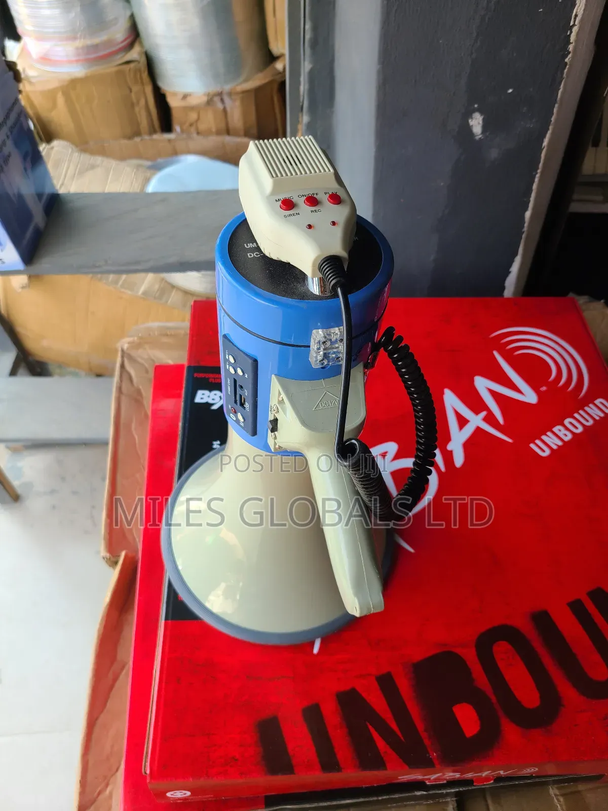Professional Megaphone With Bt, Usb, Siren