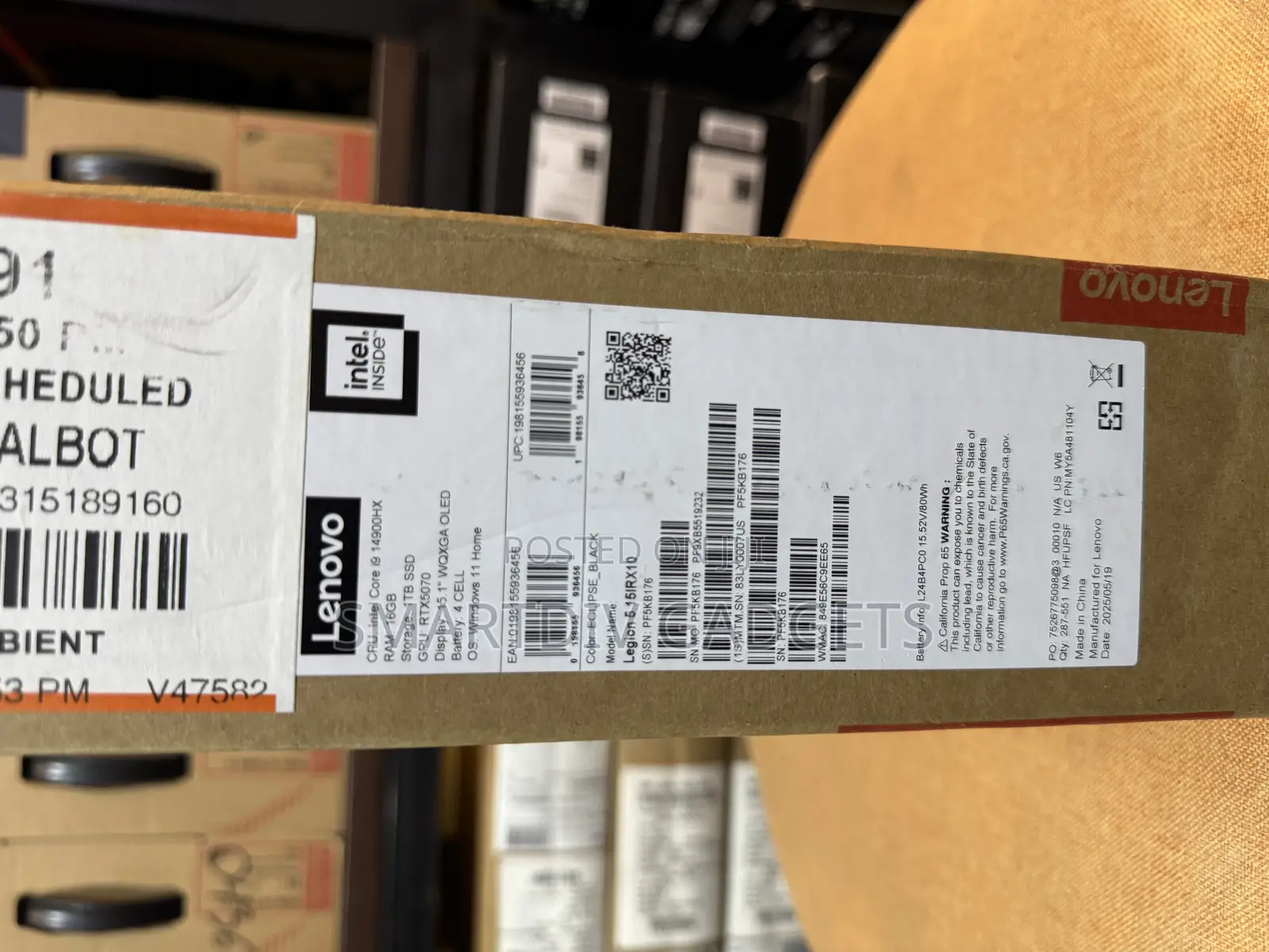 New Laptop Lenovo Legion 5 16GB Intel Core i9 SSD 1T