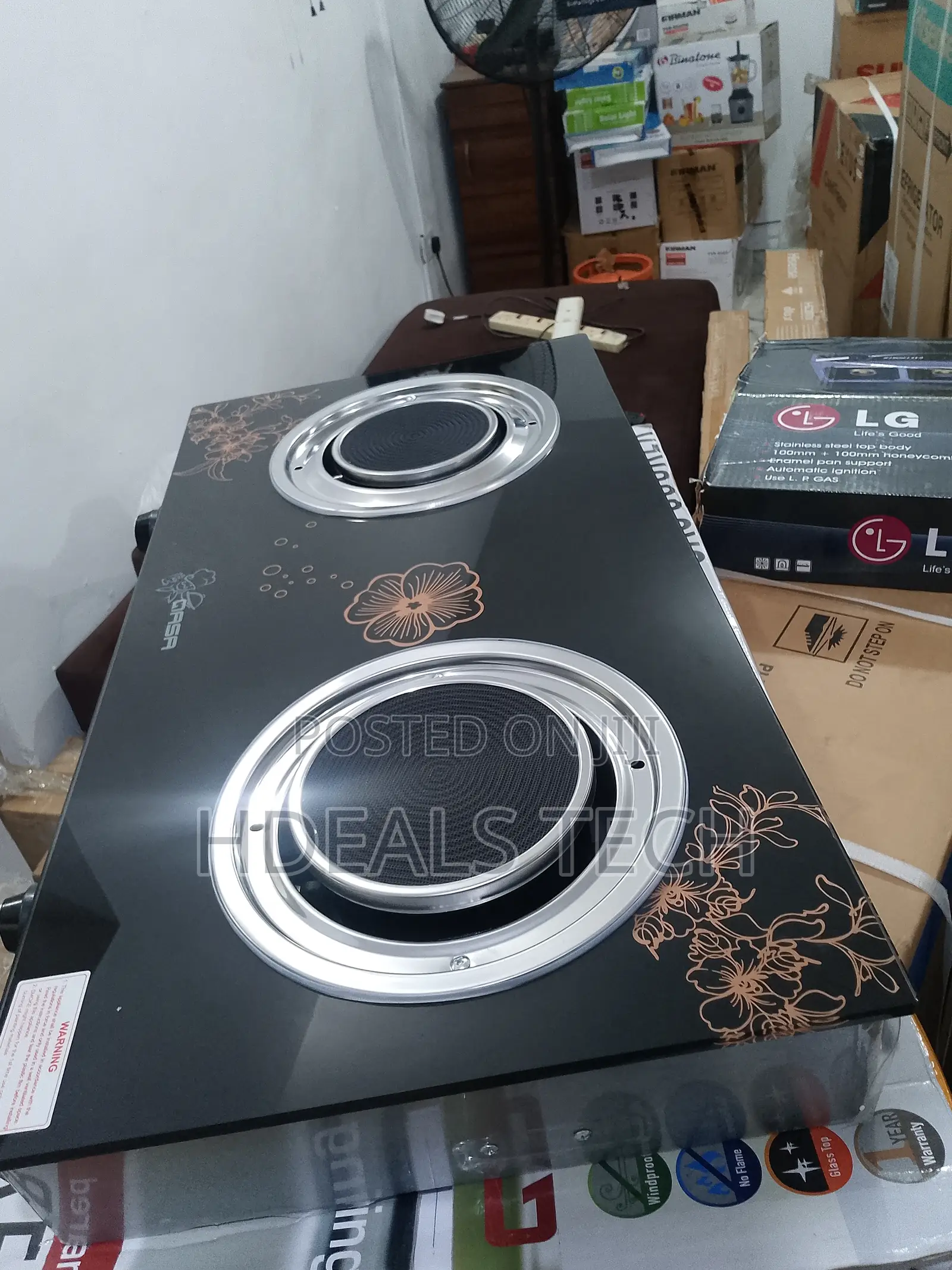 Qasa Luxury Glass Dual-Burner.