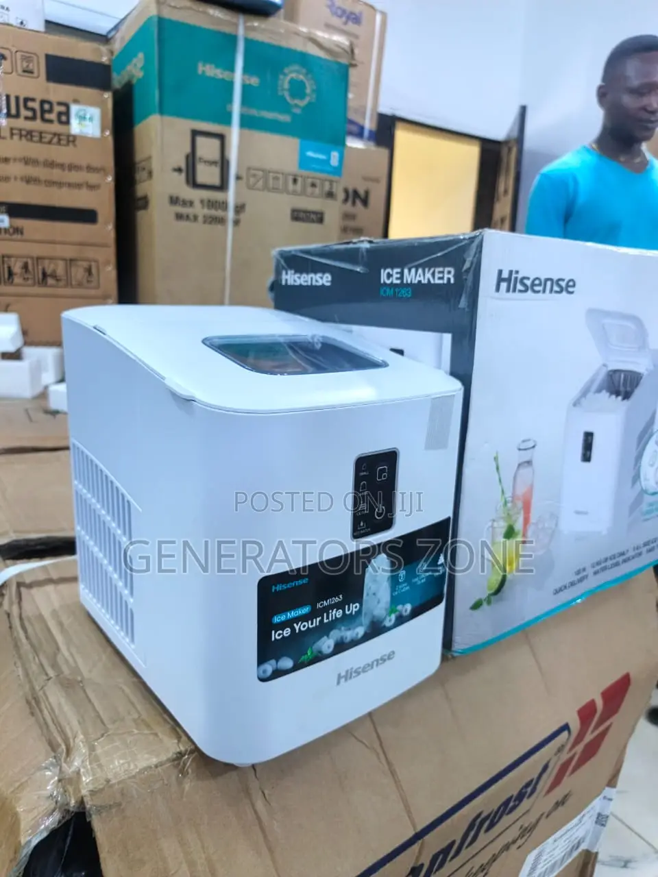 Icm1263 S L Ice Maker Hisense 12kg, Steady Cooling