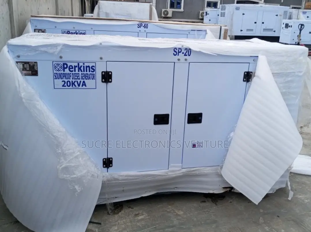 Brand New 20kva Perkins Industrial Soundproof Generator Copper Coil •