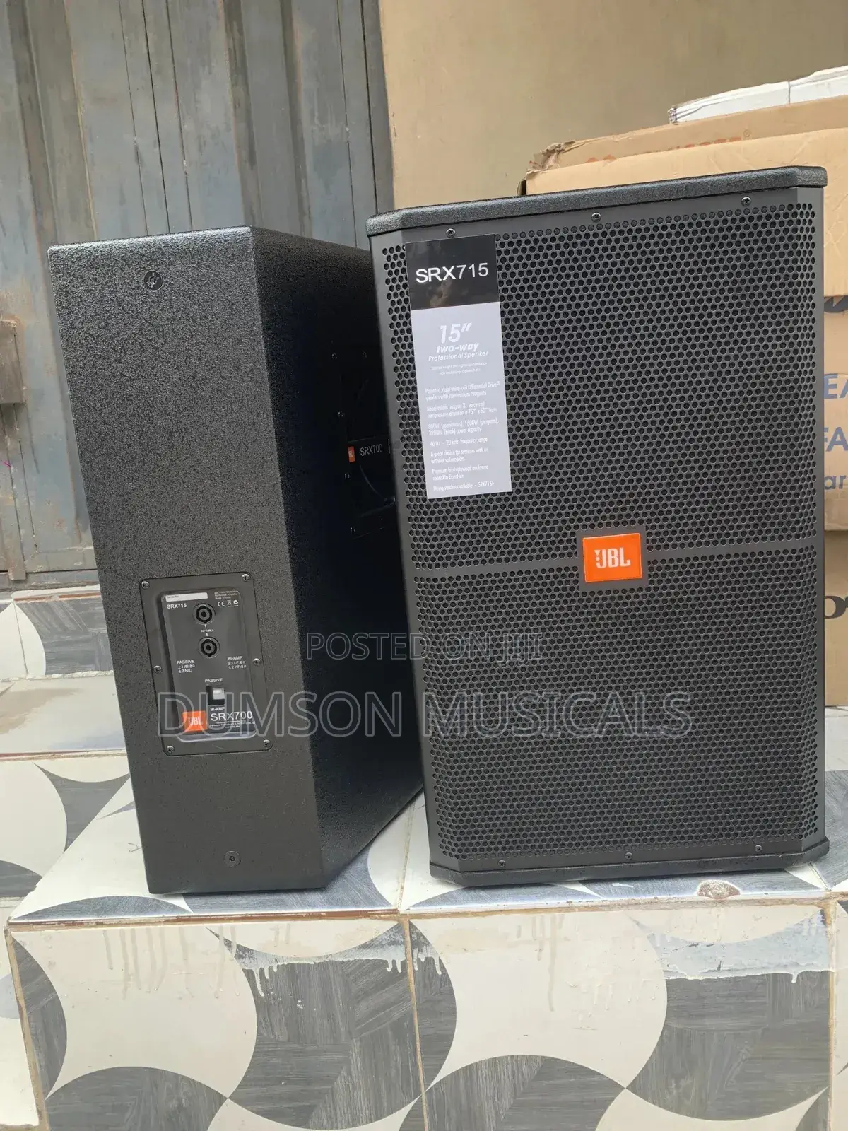 JBL 15 Inches Speaker Srx715 Big Magnet JBL Engraved on the Body